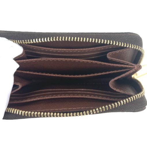Louis Vuitton Monogram Brown Zippy Coin Purse Wallet 12