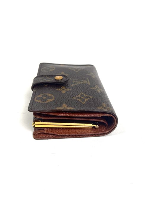 Louis Vuitton Monogram Brown French Kisslock Wallet 6