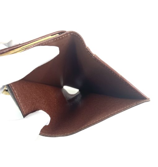 Louis Vuitton Monogram Brown French Kisslock Wallet 16