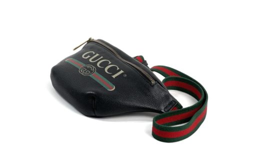 Gucci Small Black Leather Logo Belt Bum Bag 10