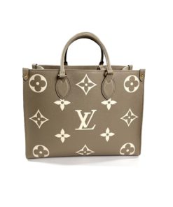 Louis Vuitton OnTheGo MM Monogram Empreinte Turtledove Cream Giant Bag