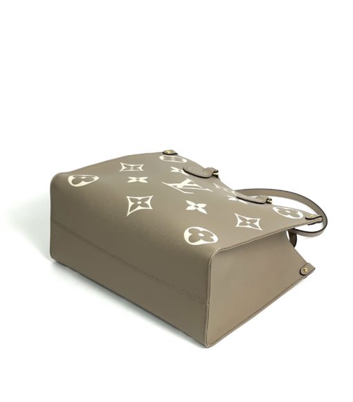 Louis Vuitton OnTheGo MM Monogram Empreinte Turtledove Cream Giant Bag 13