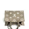 Louis Vuitton OnTheGo MM Monogram Empreinte Turtledove Cream Giant Bag 9