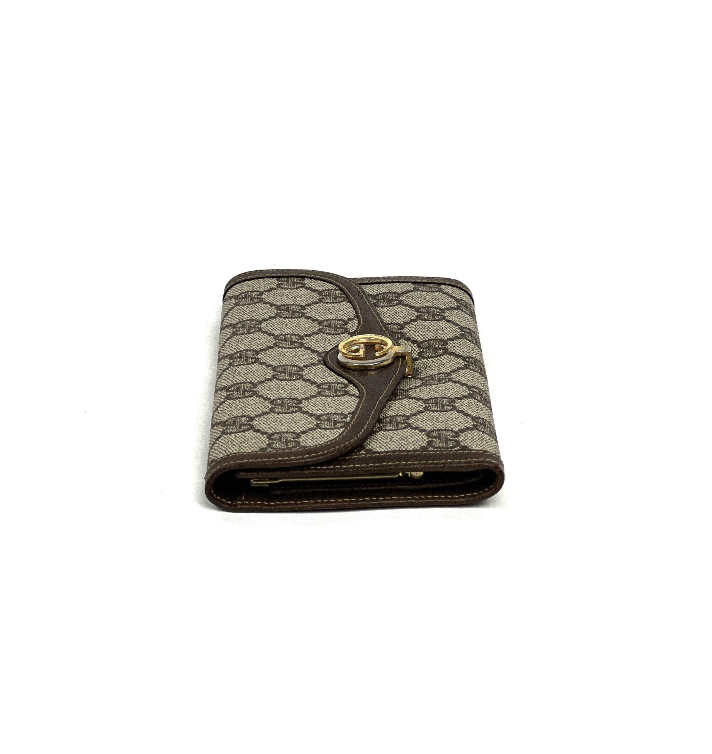 Vintage Gucci Dark Brown Leather Wallet