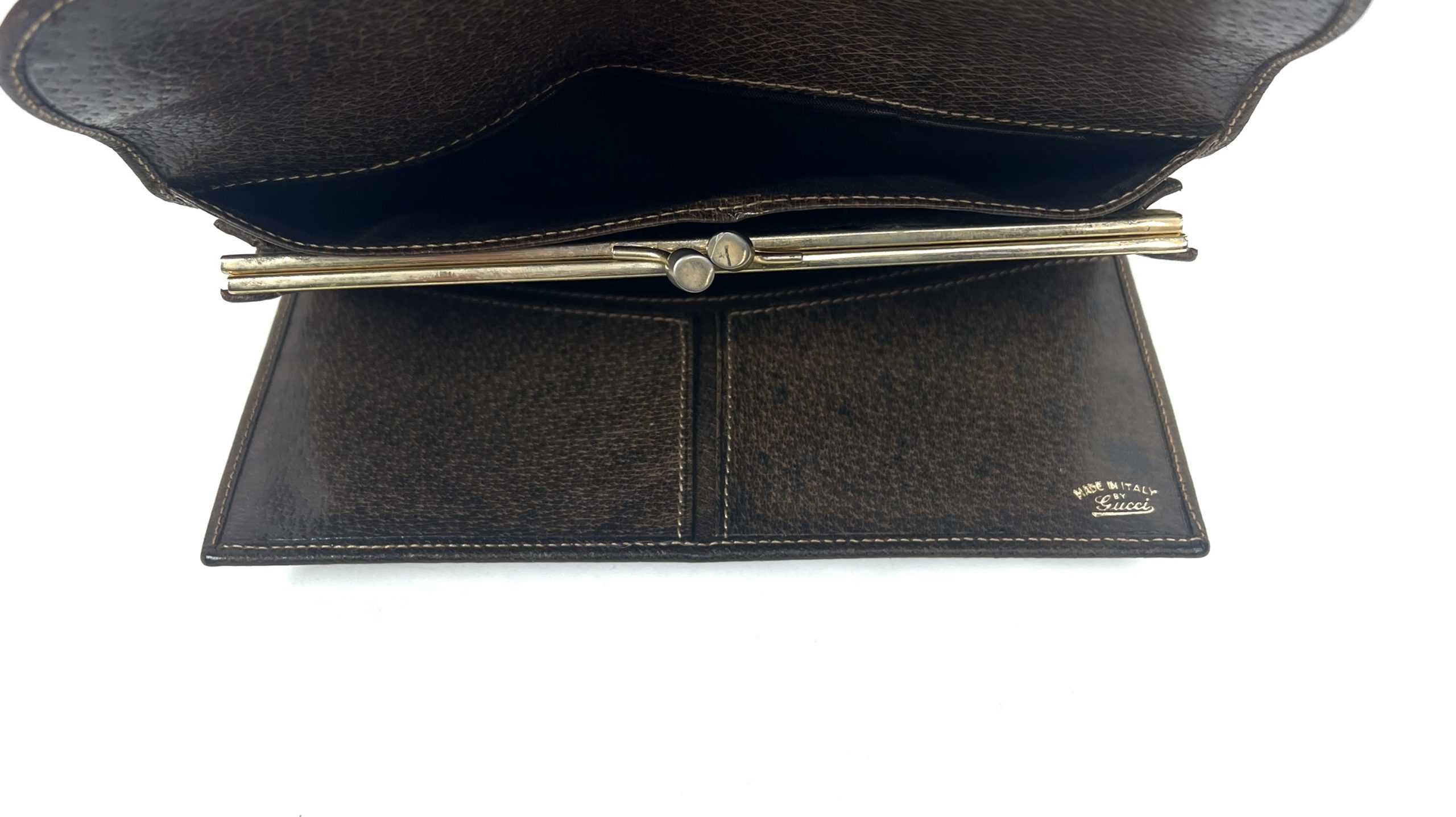 Gucci Brown Vintage Leather Wallet
