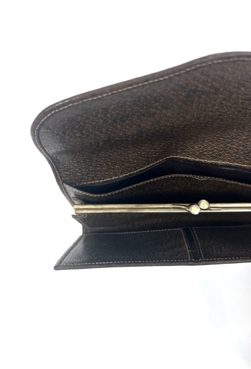 Gucci GG 1960s Vintage Centerfold Brown Wallet 9