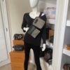 Gucci Monogram Supreme Web Double Belt Bag 2