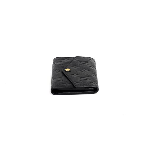 Louis Vuitton Black Empreinte Leather Compact Curieuse Wallet 10