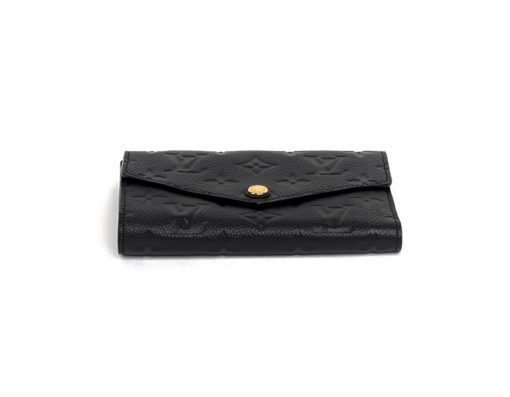Louis Vuitton Black Empreinte Leather Compact Curieuse Wallet 7