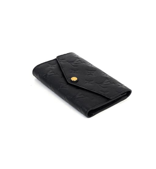 Louis Vuitton Black Empreinte Leather Compact Curieuse Wallet 5