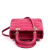 Christian Dior Lady Dior Hot Pink Lambskin Cannage Medium Shoulder Bag  8