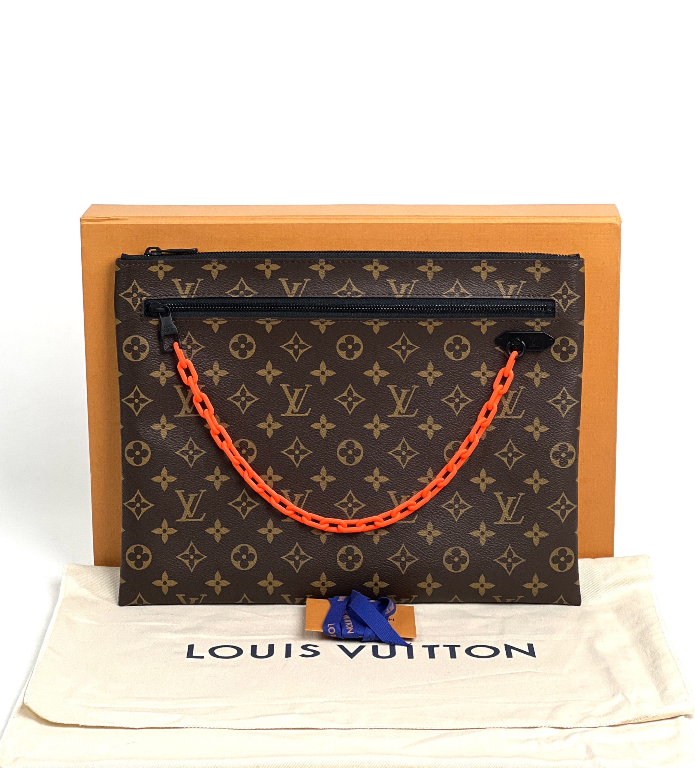 Louis Vuitton A4 Pouch Monogram Brown