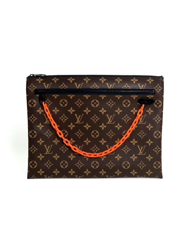 Louis Vuitton LOUIS VUITTON Pochette A4 Virgil Abloh Clutch Bag