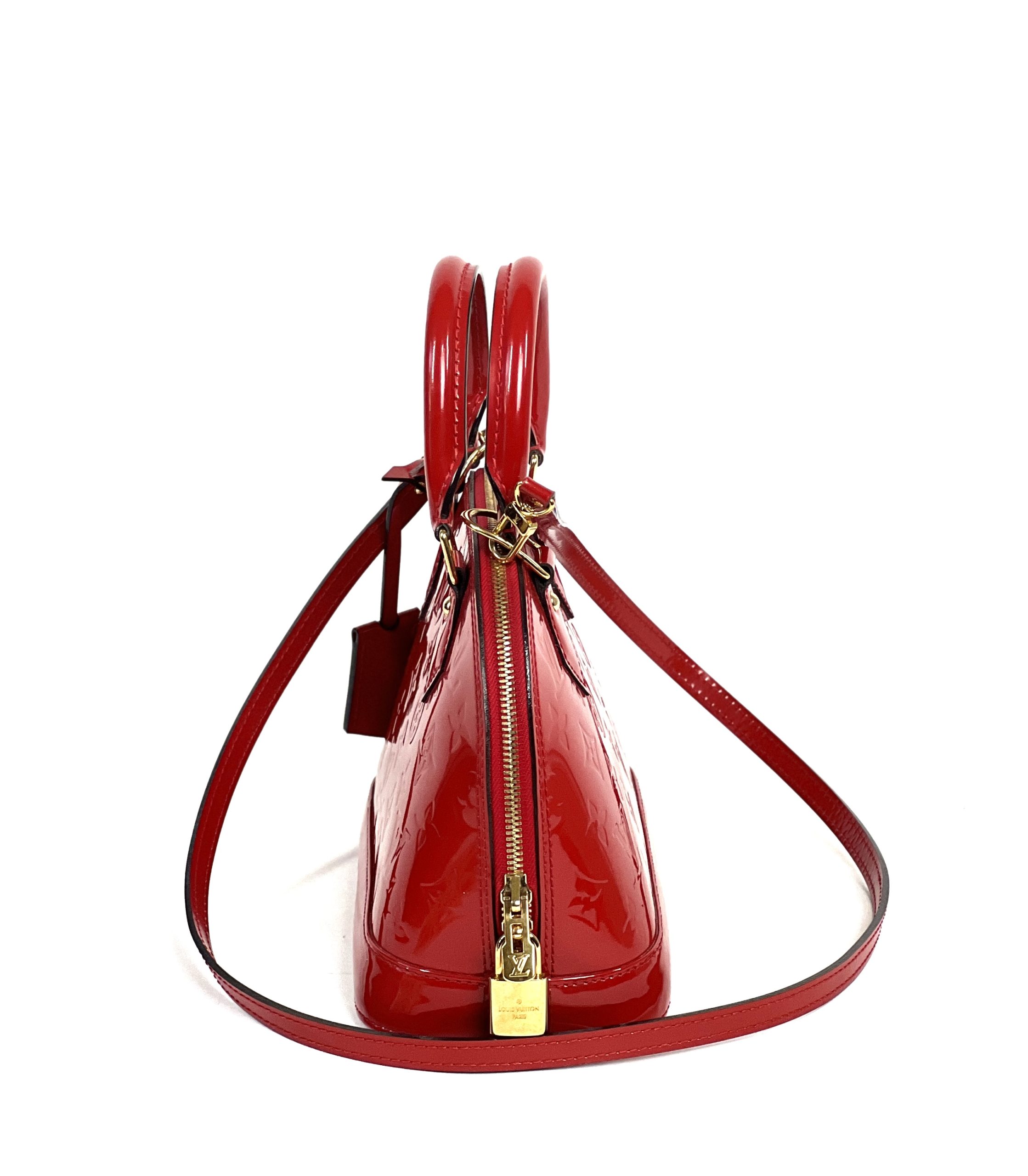Louis Vuitton Monogram Vernis Leather Cherry Alma BB A