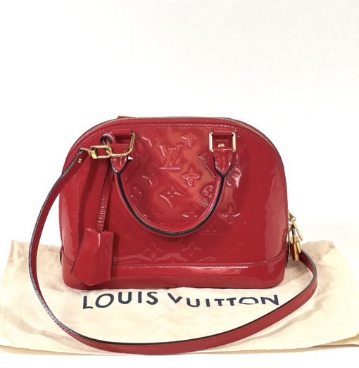 Louis Vuitton Monogram Vernis Leather Cherry Alma BB 3