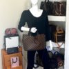 Louis Vuitton Siena PM Ebene Satchel or Crossbody (Copy) 3
