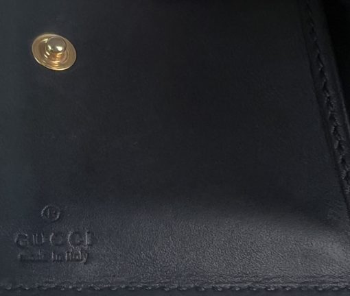 Gucci Sylvie Black Web Tri-fold Compact Wallet 14