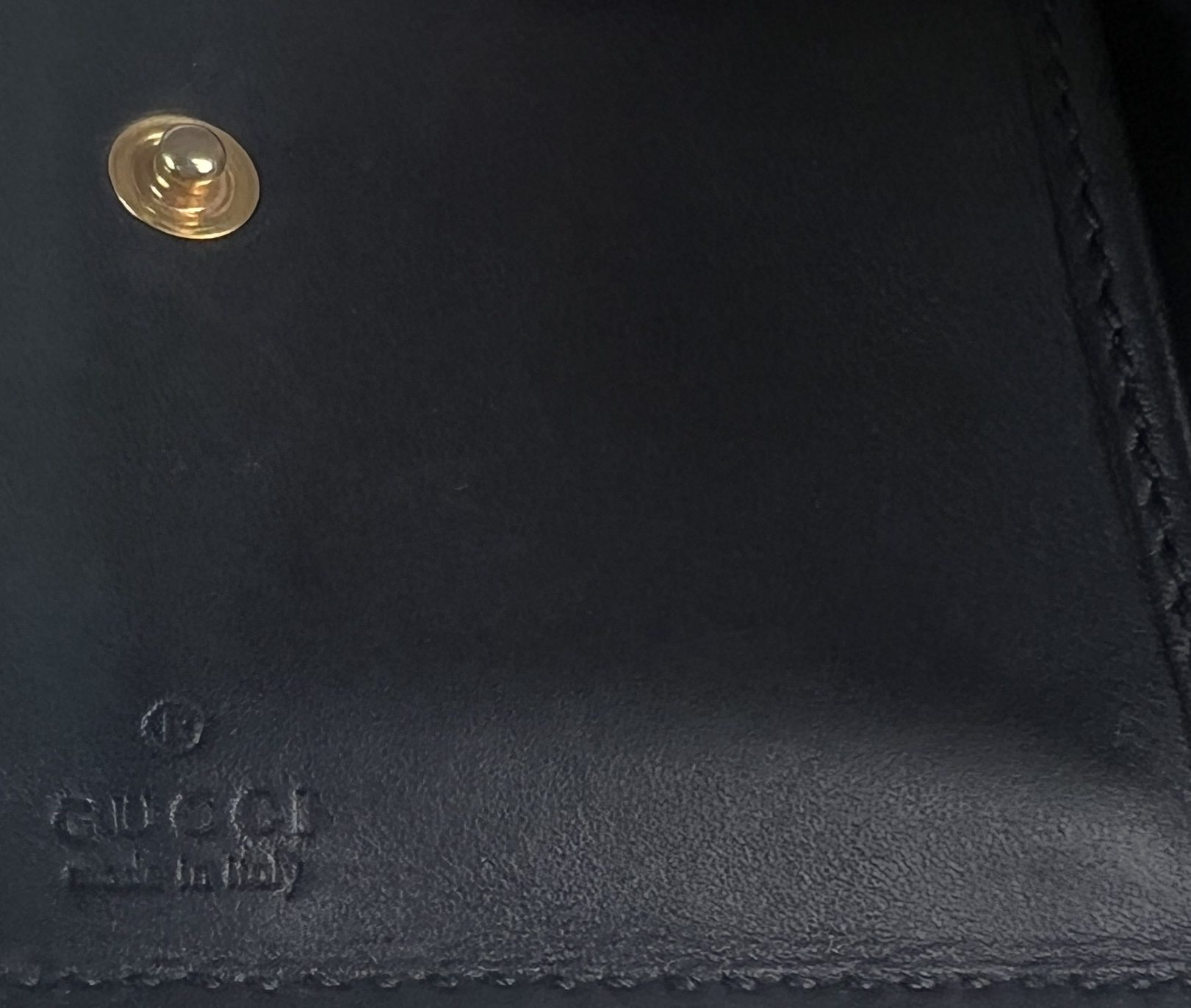 Gucci Men Leather Wallet Black