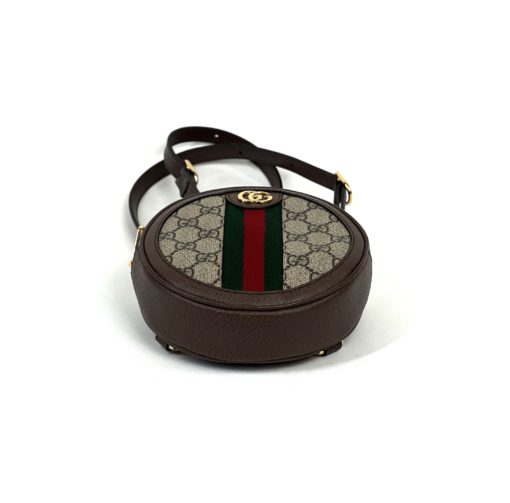 Gucci Ophidia Supreme Canvas Mini Round Backpack 9