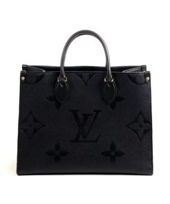 Louis Vuitton Monogram Empreinte Black Leather Onthego MM