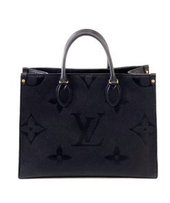 Louis Vuitton Monogram Empreinte Black Leather Onthego MM