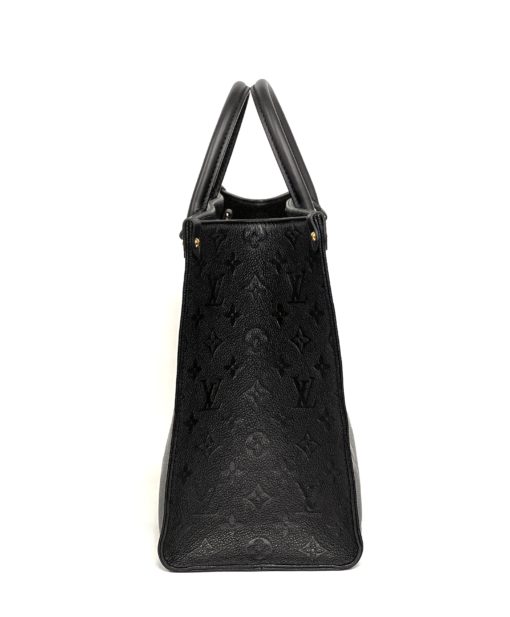 Louis Vuitton Monogram Empreinte Black Leather Onthego MM 11
