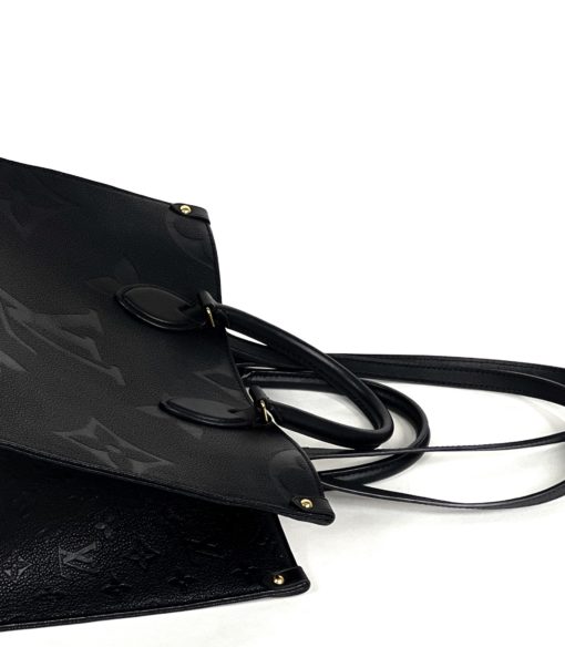 Louis Vuitton Monogram Empreinte Black Leather Onthego MM 18
