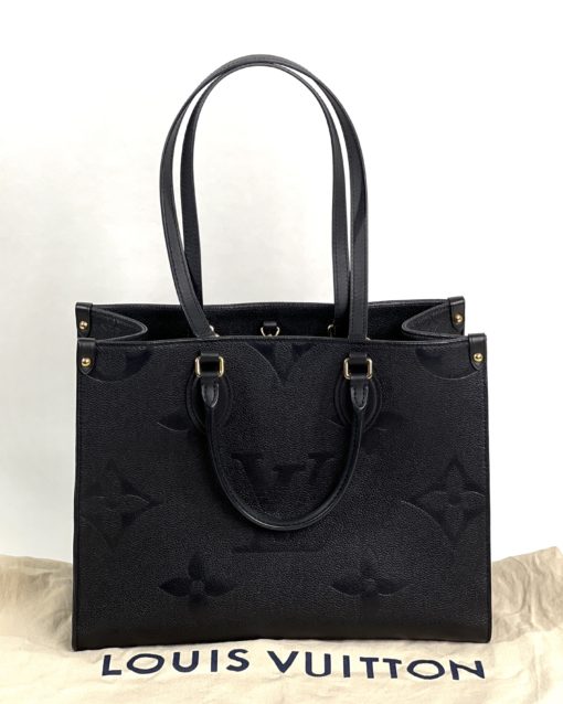 Louis Vuitton Monogram Empreinte Black Leather Onthego MM 6