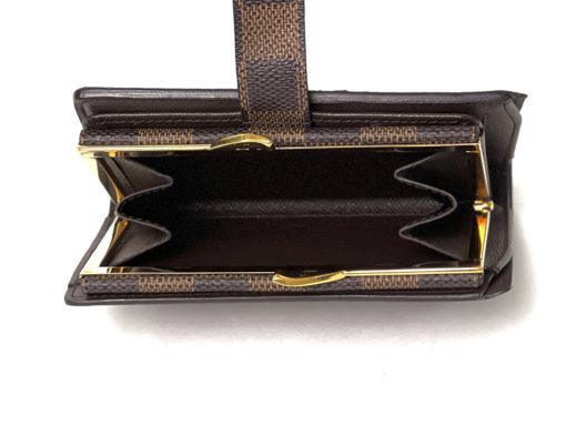 Louis Vuitton Damier Ebene French Kisslock Wallet 3