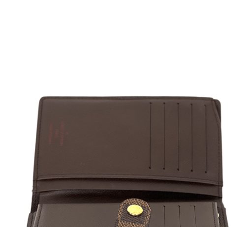 Louis Vuitton Damier Ebene French Kisslock Wallet 10