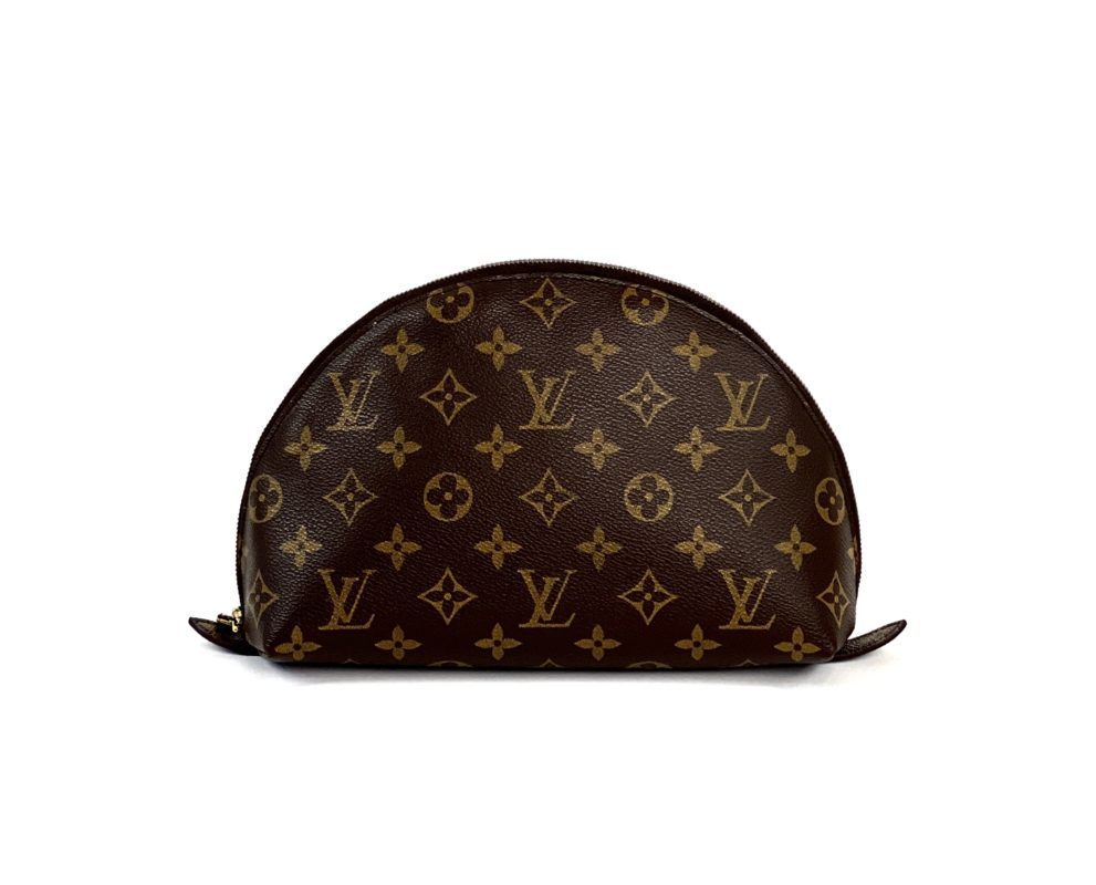 Louis Vuitton Vernis Cosmetic Pouch Navy BLue Make Up Case Demi