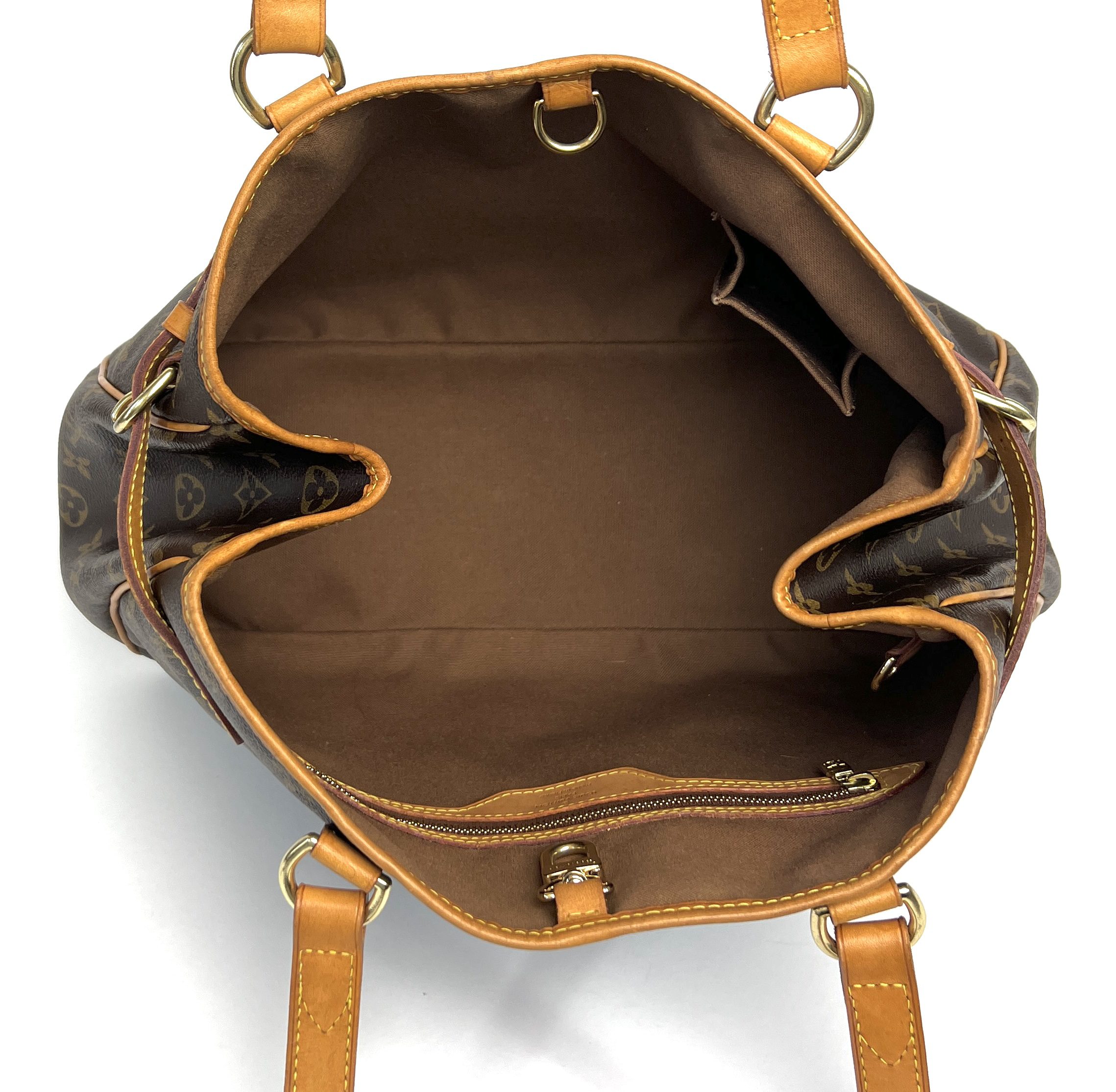 LOUIS VUITTON Batignolles Horizontal Monogram Added Insert Shoulder Tote  Bag Preowned Brown Cloth ref.673886 - Joli Closet