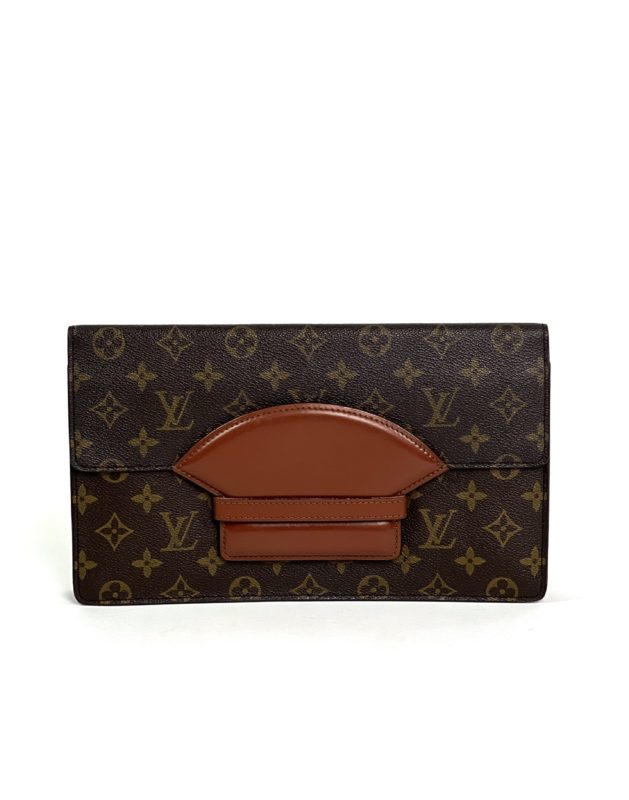 LOUIS VUITTON Vintage Chaillot Monogram Canvas Clutch Bag - A