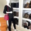 Christian Dior Lady Dior Hot Pink Lambskin Cannage Medium Shoulder Bag  2