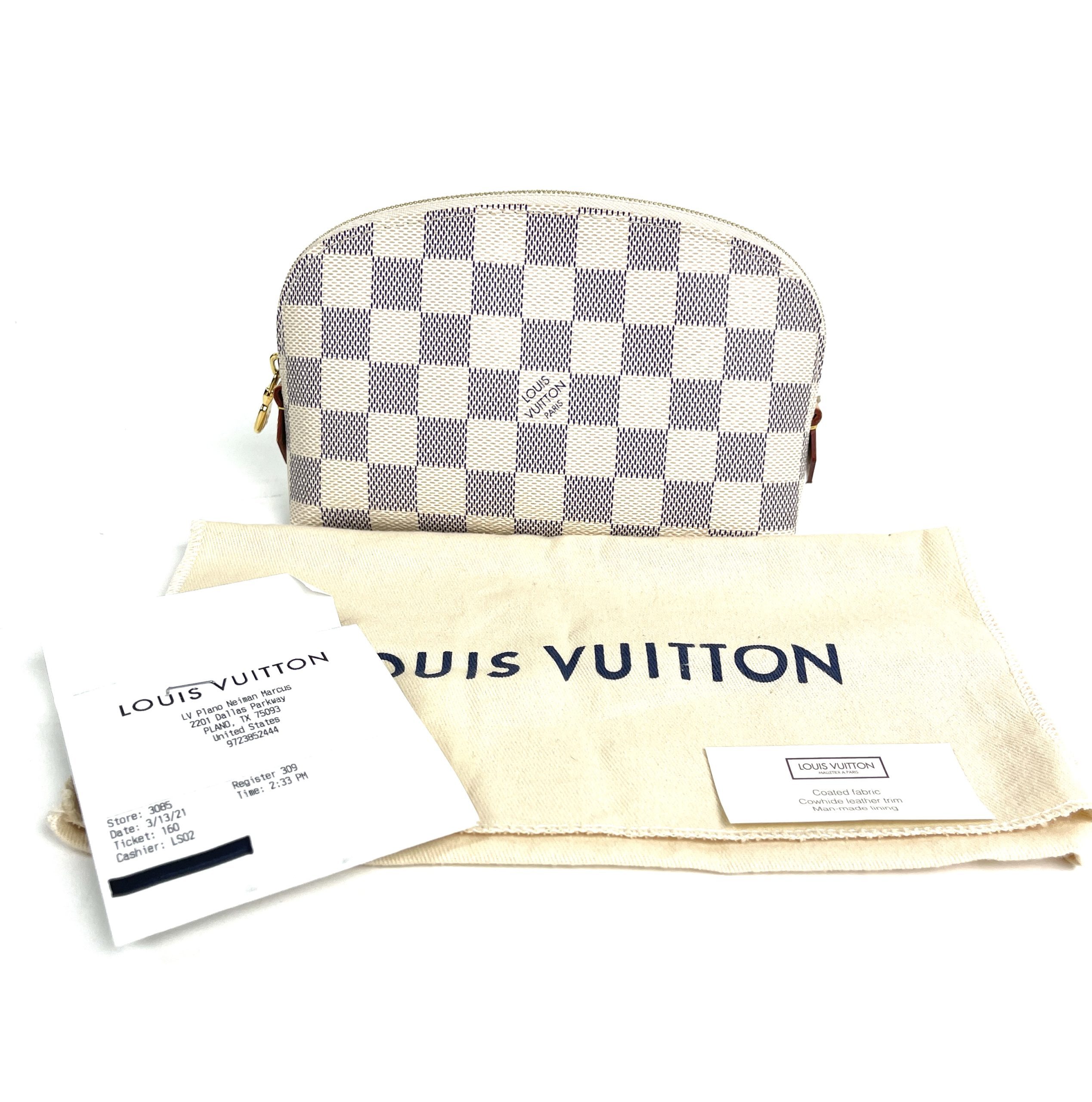 Shop Louis Vuitton DAMIER AZUR Louis Vuitton COSMETIC POUCH PM by