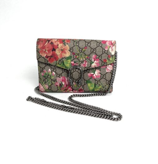 Gucci GG Supreme Mini Dionysus Blooms Wallet-On-Chain Bag 6