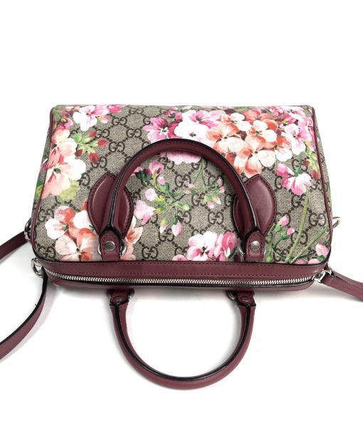Gucci Blooms Supreme Boston Bag Crossbody 12