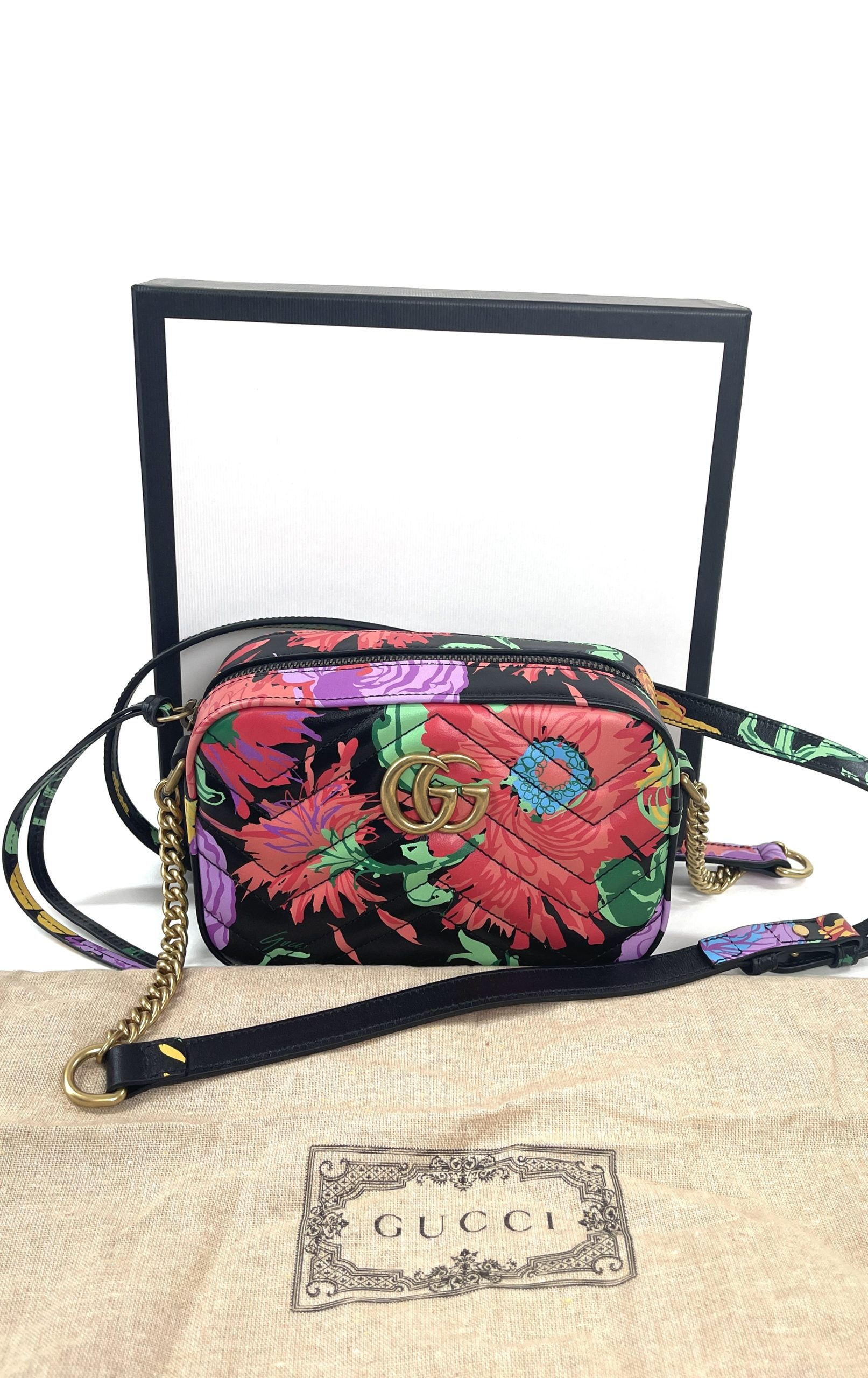 Gucci GG Marmont Chain Matelasse Handbag