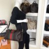 Gucci Joy Dark Brown Leather Web Boston Bag with long strap 6