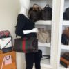Gucci Joy Dark Brown Leather Web Boston Bag with long strap 7