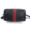 Gucci Joy Dark Brown Leather Web Boston Bag with long strap 15
