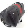 Gucci Joy Dark Brown Leather Web Boston Bag with long strap 20