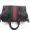 Gucci Joy Dark Brown Leather Web Boston Bag with long strap 13