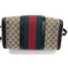 Gucci Web Original Logo Boston Bag Brown Beige 10