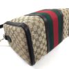 Gucci Web Original Logo Boston Bag Brown Beige 6