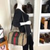 Gucci Web Original Logo Boston Bag Brown Beige 4