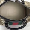 Gucci Web Original Logo Boston Bag Brown Beige 14