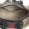 Gucci Web Original Logo Boston Bag Brown Beige 17