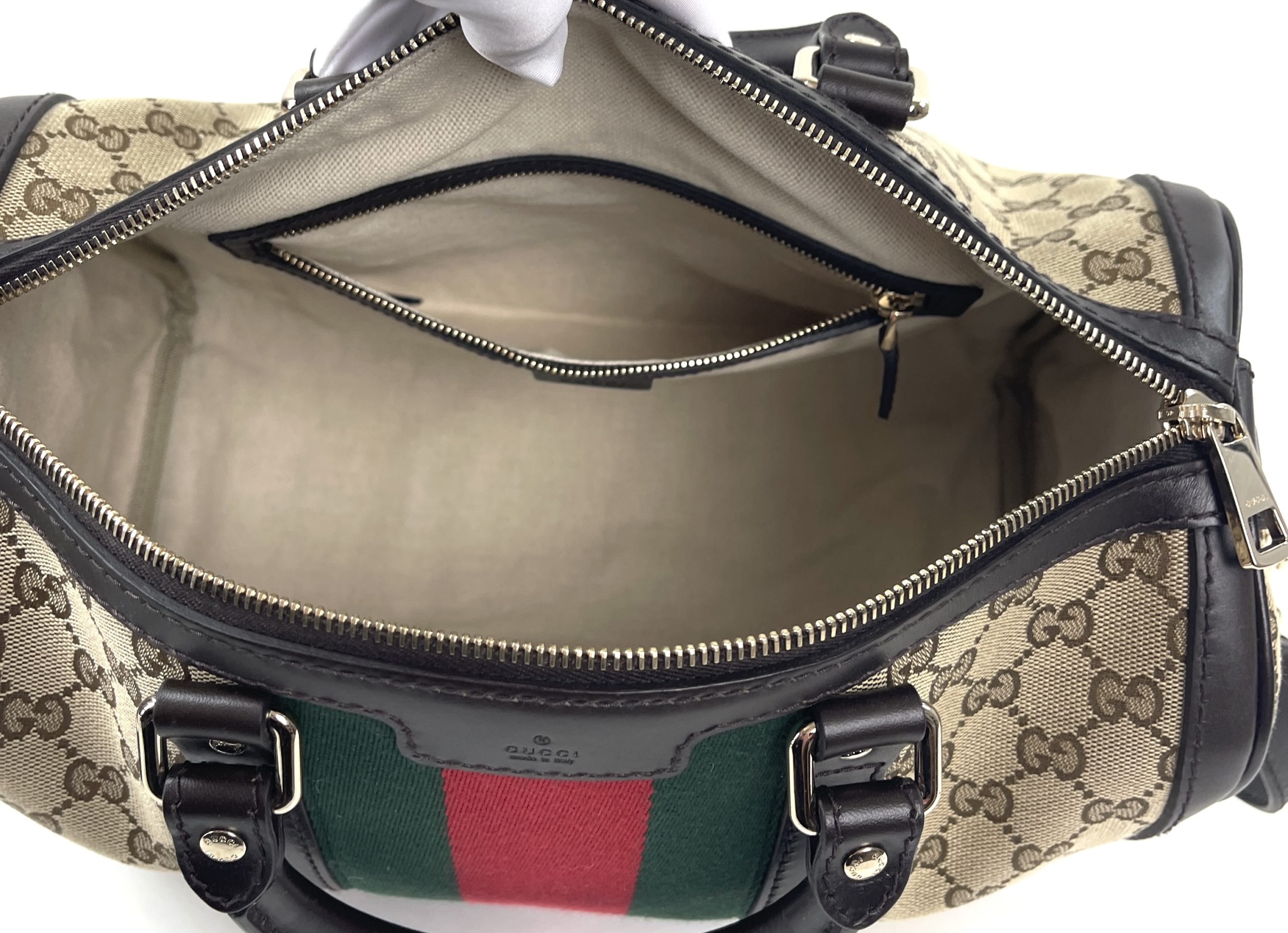 Beige Speedy Vintage Gucci Bags, Authentic Vintage Tan Gucci Monogram Speedy  Bag by luckyvintageseattle