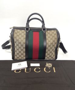 Gucci, Bags, Vintage 7s Gucci Speedy Bag Tan Beige